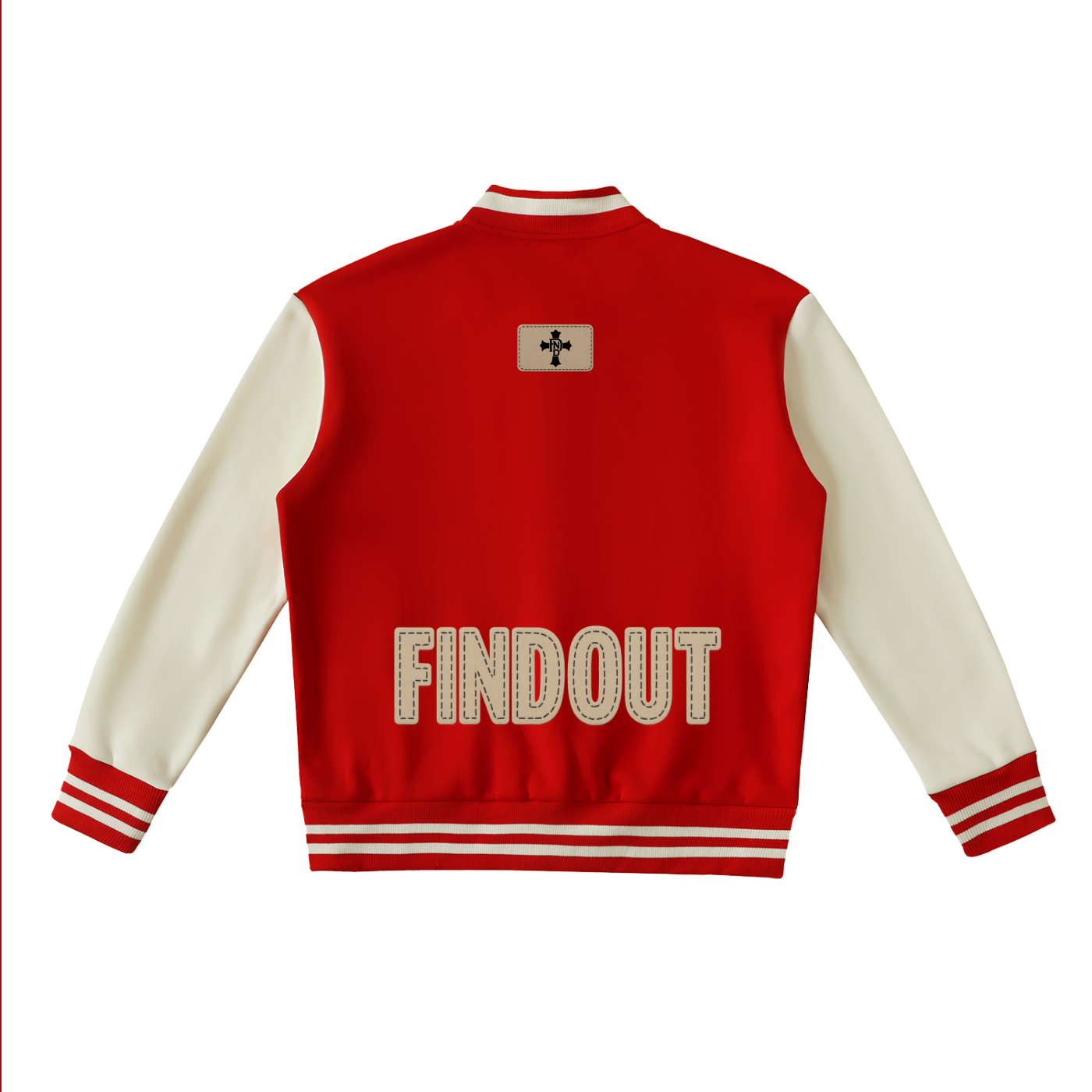 Two-Tone Fleeced Varsity Jacket