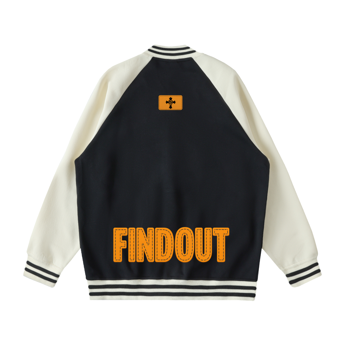 Two Tone Raglan Sleeve Varsity Jacket