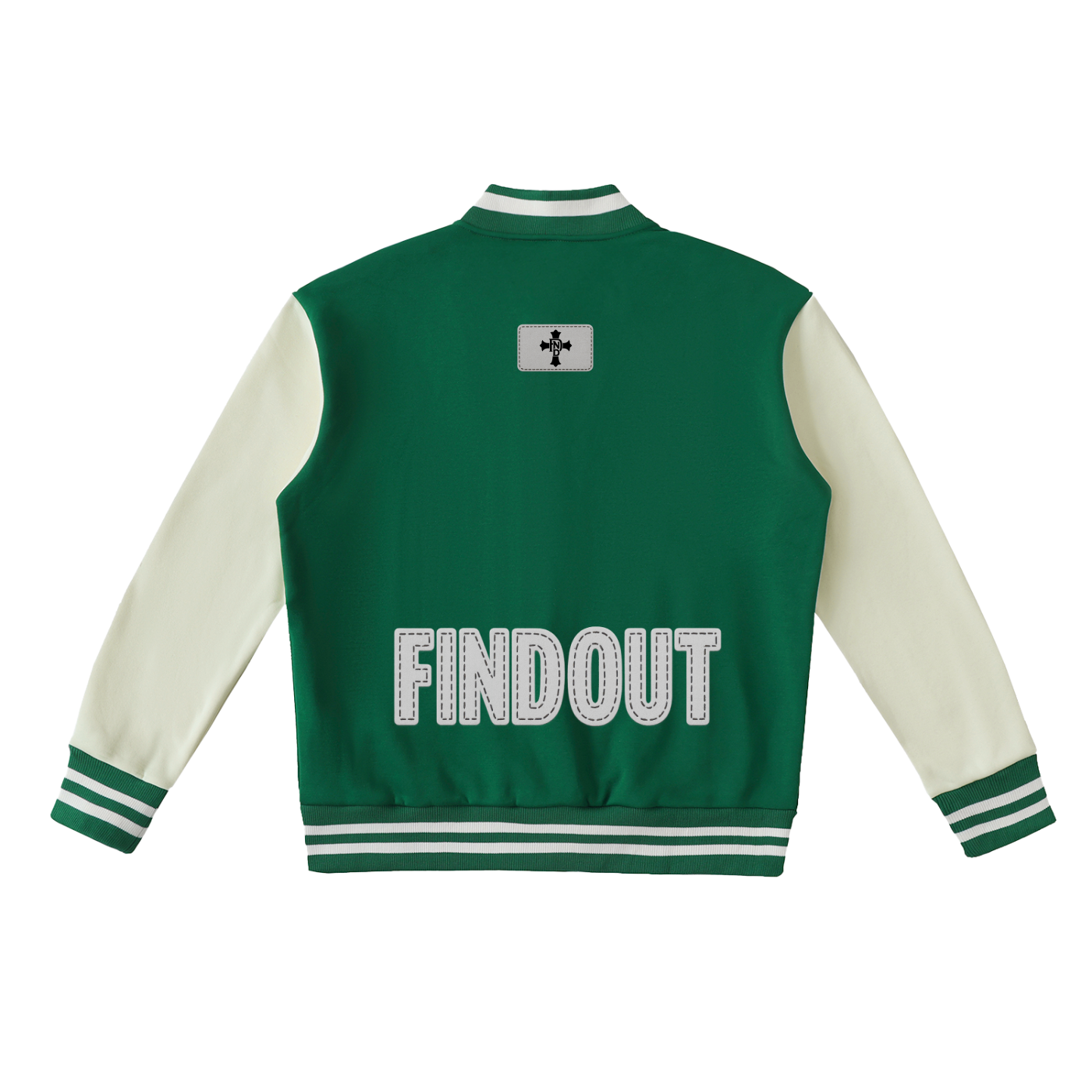Two-Tone Fleeced Varsity Jacket