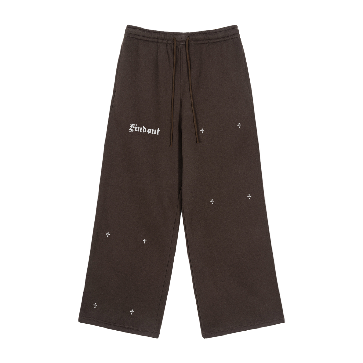Fleece Drawstring Straight-Leg Sweatpants