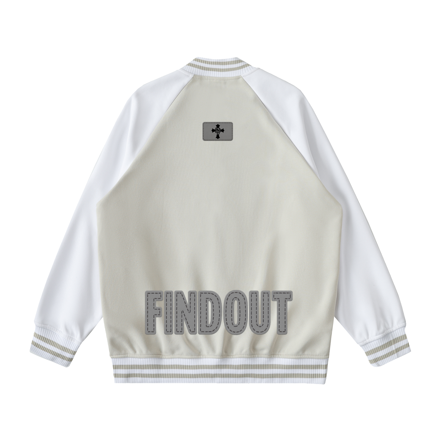 Two Tone Raglan Sleeve Varsity Jacket