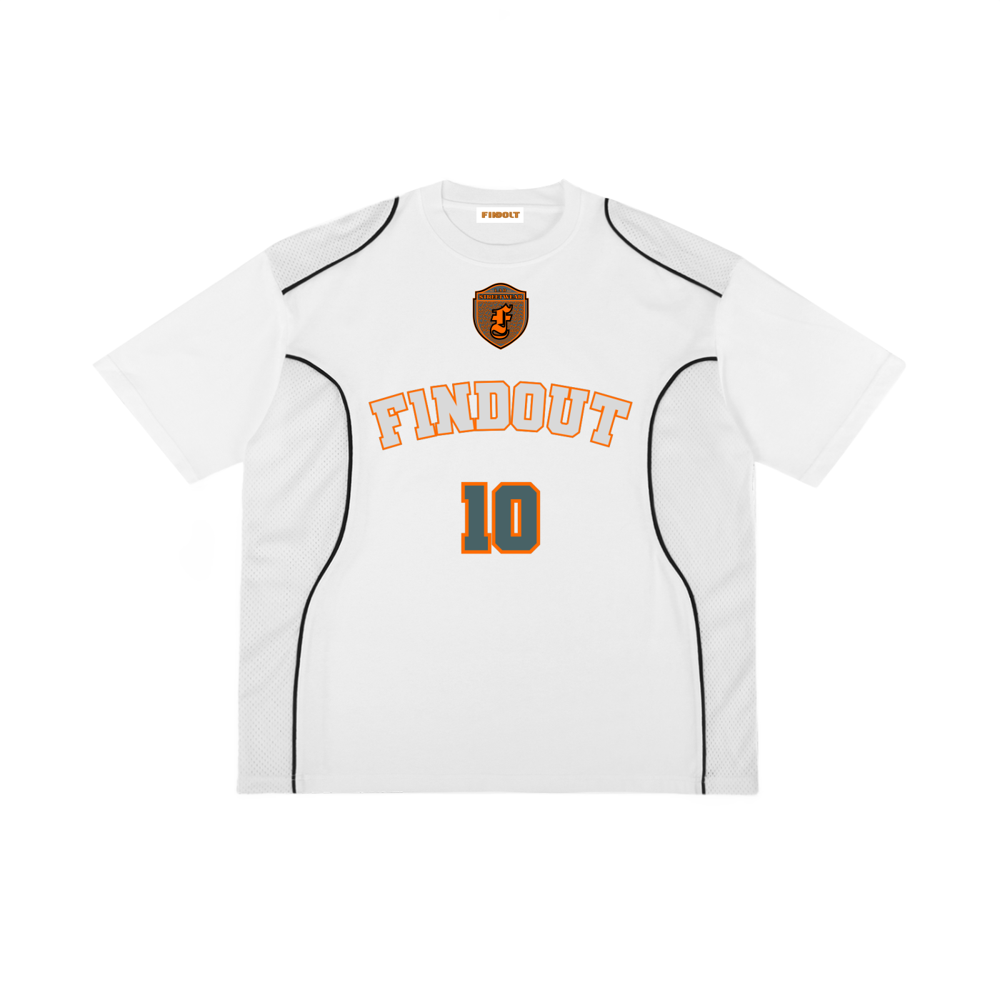 Contrast Piped Panel T-Shirt