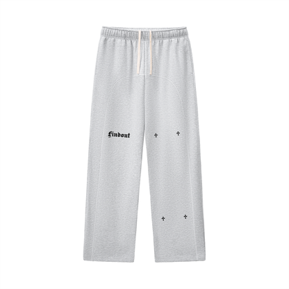 Contrast-Stitched Fleece Sweatpants
