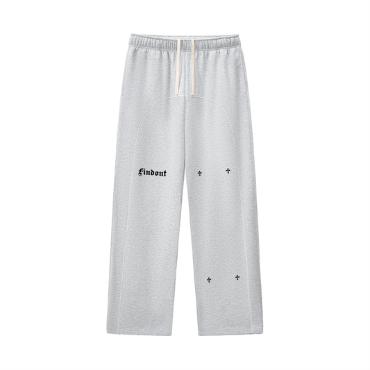 Contrast-Stitched Fleece Sweatpants