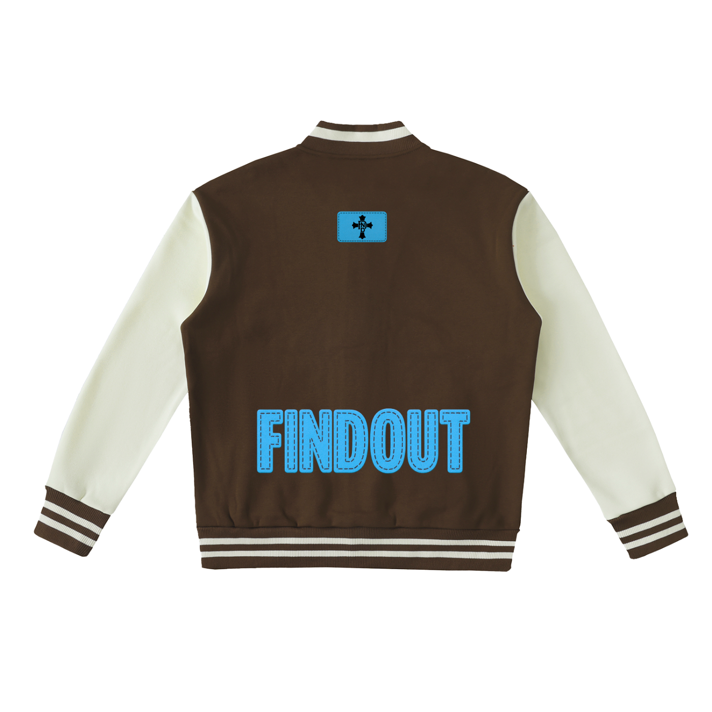Two-Tone Fleeced Varsity Jacket