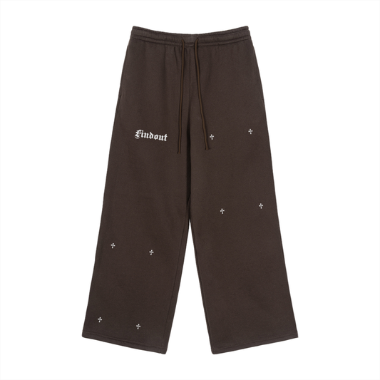 Fleece Drawstring Straight-Leg Sweatpants