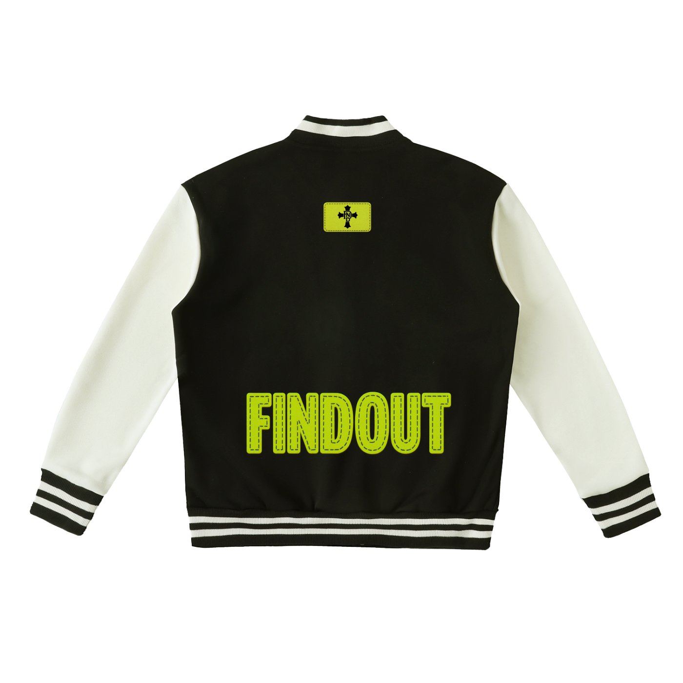 Two-Tone Fleeced Varsity Jacket