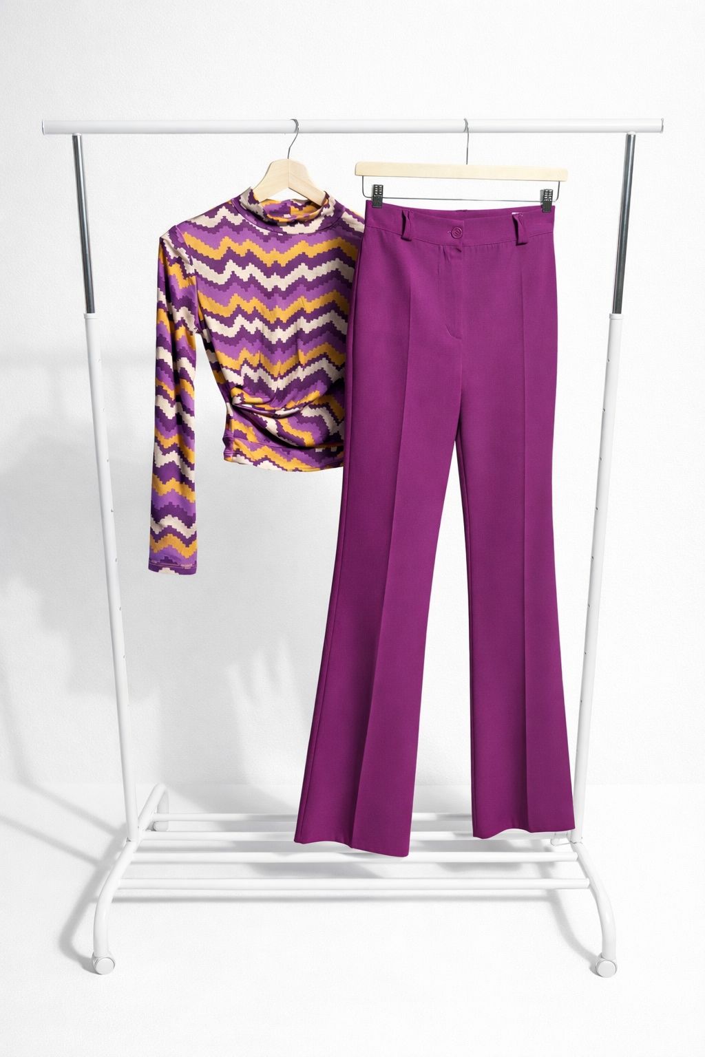 ZALYA SLIM PANT - ORCHID PURPLE