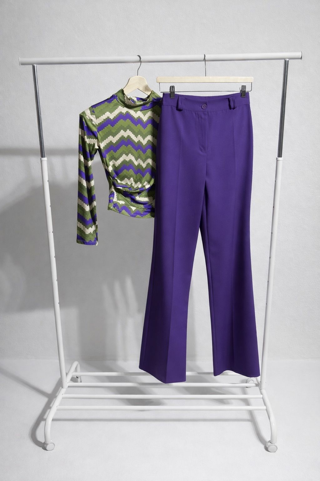 ZALYA SLIM PANT - VIOLET