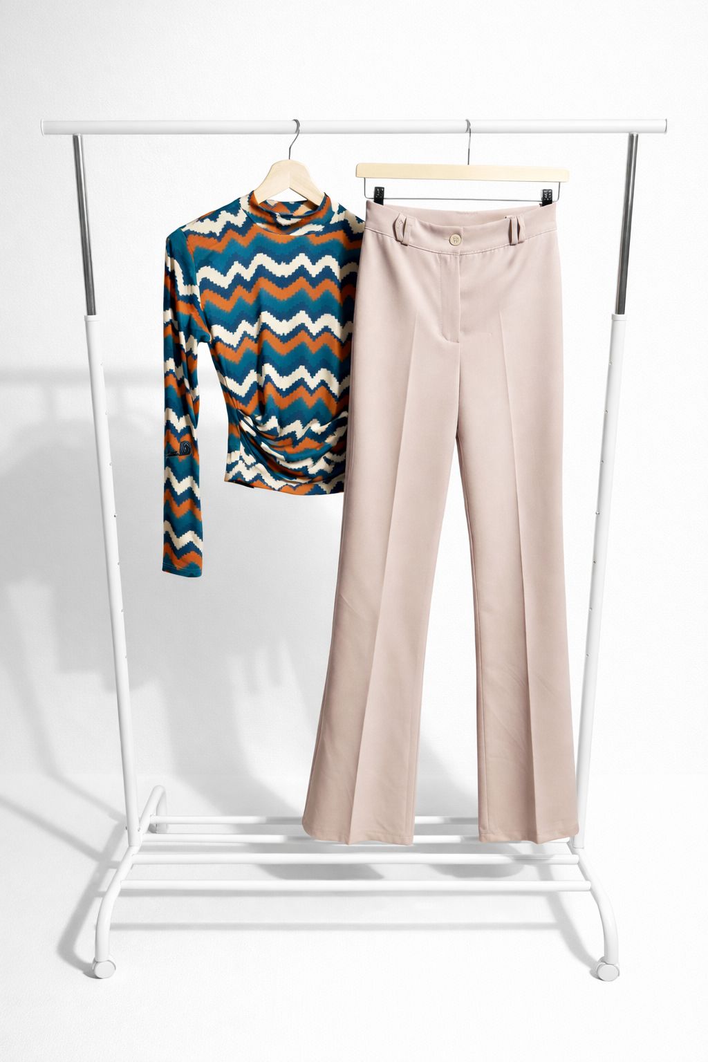 ZALYA SLIM PANT - ALMOND
