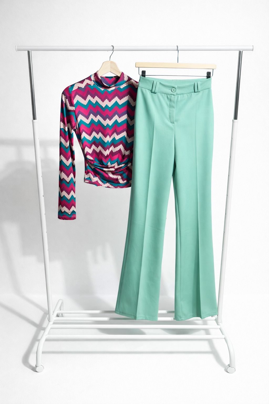ZALYA SLIM PANT - TIFFANY